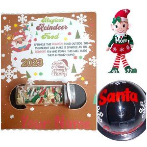 Magic Reindeer Food Kit With Elf And Santa Camera Personalized Christmas Decor